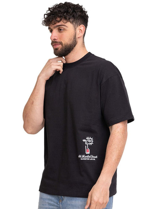 Black Design 3705VIG - O - S Round T-shirt - Khotwh